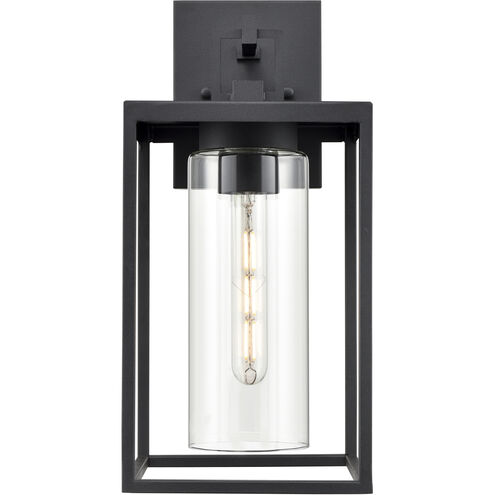 Ellway 1 Light 16 inch Textured Black Outdoor Wall Sconce